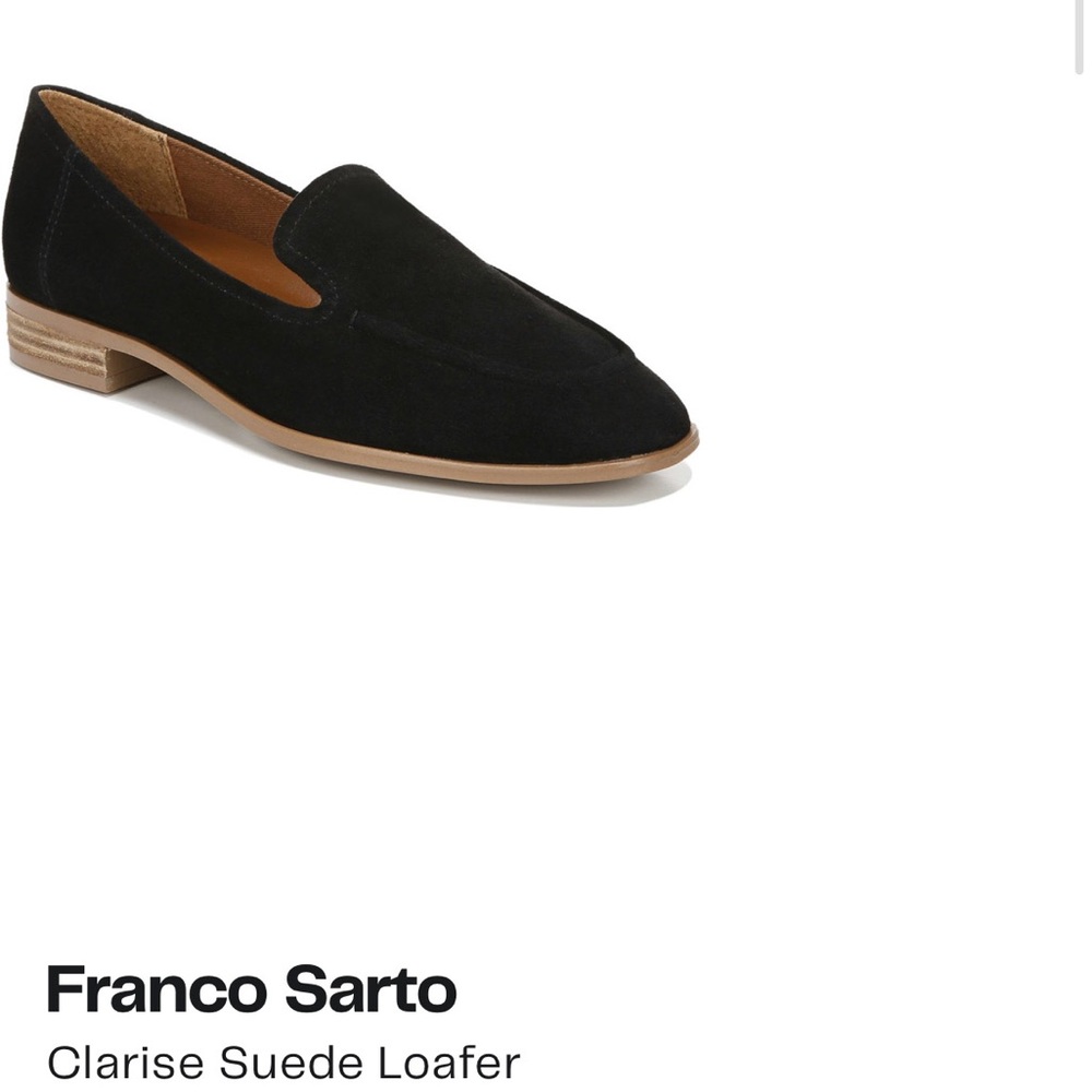 Excellent Like-New Franco Sarto Clarise Loafers in Black